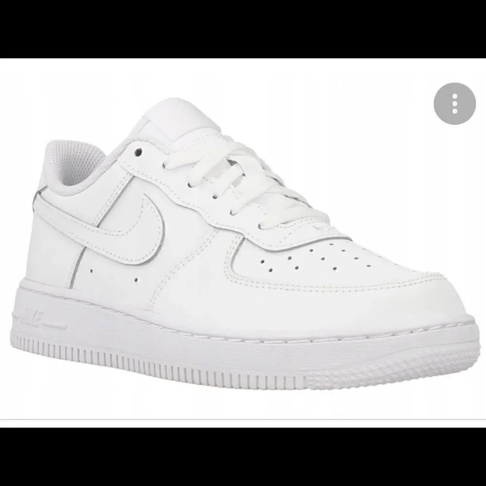 Nike Air Force 1 white Leather lace up sneakers. Size 7C